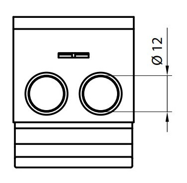 Распределительный блок ETI 001102413 EDBM-2/PE (160А 1x4-70; 2x4-35; 3x2.5-25) - фото №3