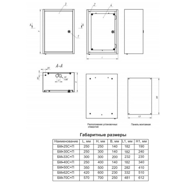 Бокс монтажный Билмакс БМ-30C IP31 с панелью монтажной - фото №3