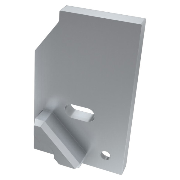 Заглушка Lumines для типа I10 с отверстием правая серебро - фото №1