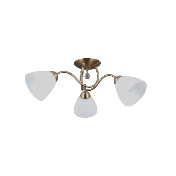 Люстра Italux PND-5643-3-HBR Lugano E27 3x40W IP20 латунна