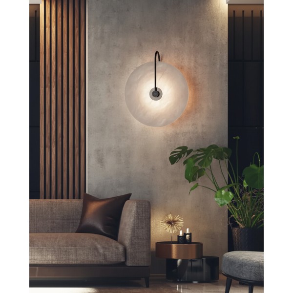 Бра, настінний світильник Kloodi WA-IRIS 250 3K BK LED 1x3W 150Lm IP20 чорний - фото №2