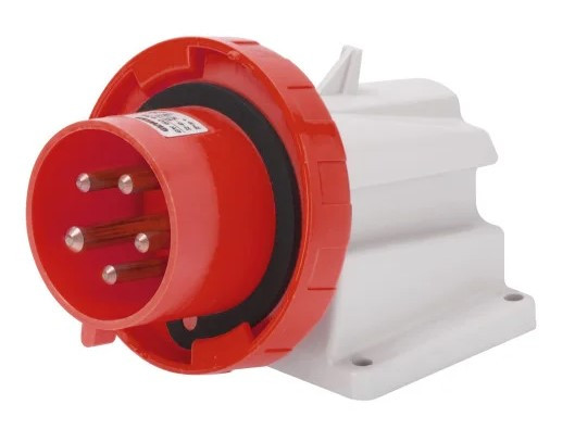 Стационарная вилка 90° GEWISS IP67 3P+N+E 32A 400В (GW60442)