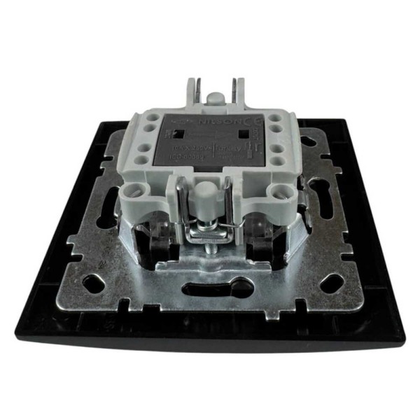 Вимикач Nilson Touran чорний мат 1кл проміжний ( 24381010 ) - фото №2