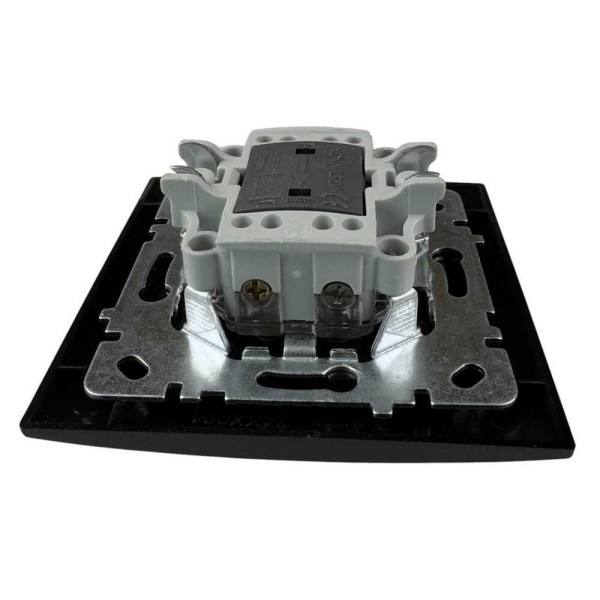 Вимикач Nilson Touran чорний мат 1кл проміжний ( 24381010 ) - фото №3