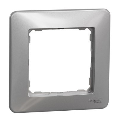 Рамка 1-местная Schneider Electric Sedna Design алюминий SDD313801