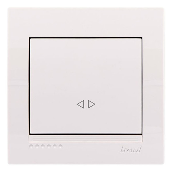 Выключатель промежуточный белый, Deriy, Lezard