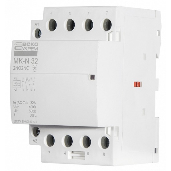 Модульный контактор Аско-Укрем MK-N 4P 32A 2NO+2NC (A0040030035) - фото №3