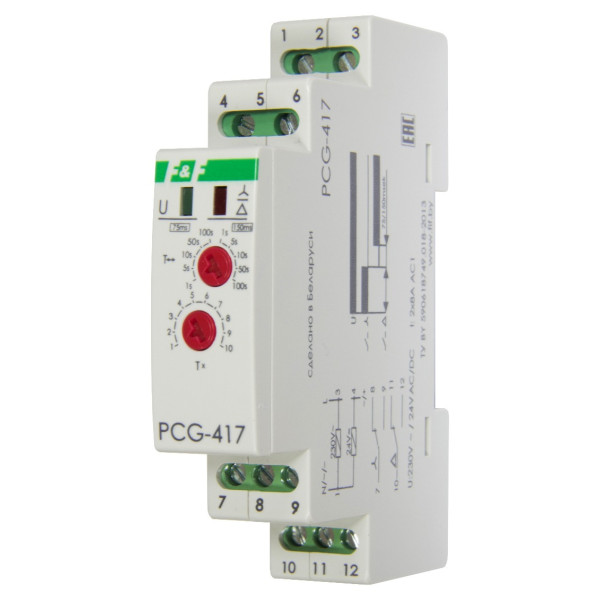 Реле часу запуску зірка-трикутник F&F PCG-417 DUO