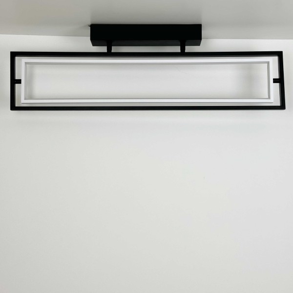 Світильник LED smart PRADA+пульт 60W 3000-5000K IP20 прямокутник чорно-білий Violux ( 220715 ) - фото №2