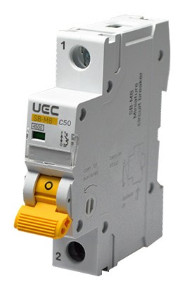 Автоматичний вимикач UEC SB-M8 1P 50A C 4,5кA (MCB45-1-050-C)