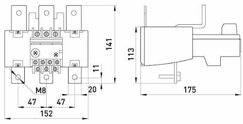 Тепловое реле E.Next e.industrial.ukh.220.160.240 220А 160-240А (i0110021) - фото №5