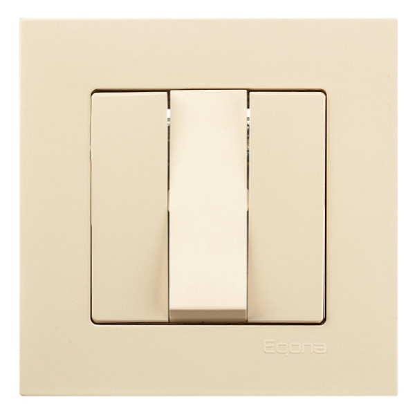 Выключатель 3-клавишный Gunsan Eqona крем