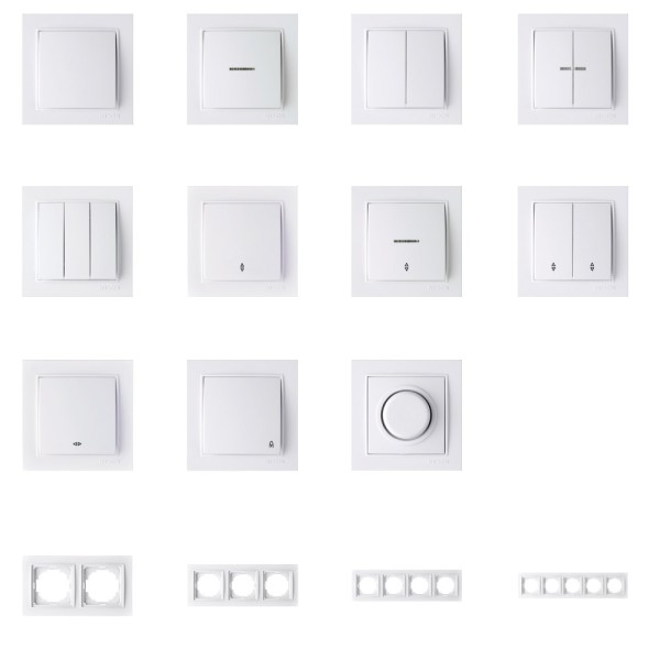 Світлорегулятор Nilson Thor білий 1000W з підсвіткою ( 27111053 ) - фото №1