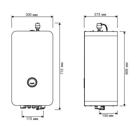 Одноконтурний електричний котел Bosch Tronic Heat 3500 9 UA ErP 9 кВт (7738504945) - фото №6