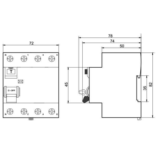ПЗВ Promfactor FPR-AC 10А/0,3A 4P АС (FPR4010300AC) - фото №1