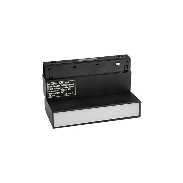 Магнітний трековий світильник Oledim 7771029 OL26 6W 4000k Чорний