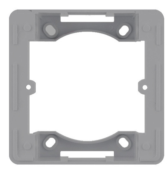 Адаптер Hager WL5812 Lumina-Intense 1Х з/в (сріблястий)