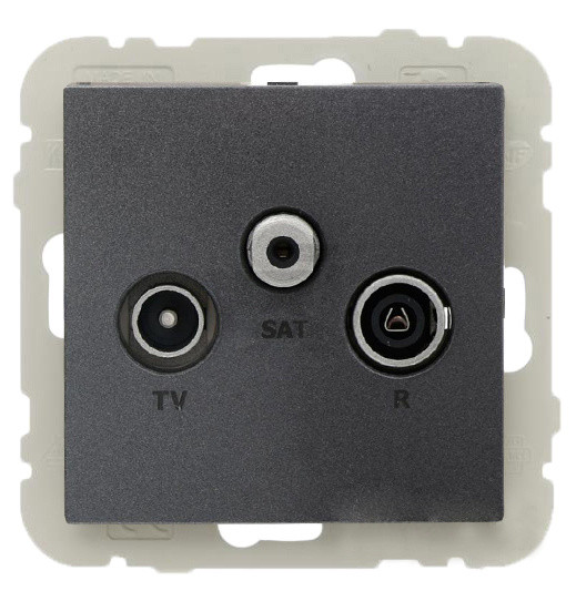 Телевизионная конечная розетка Logus 21543 TIS R TV-SAT (серый)