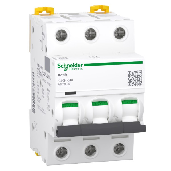 Автоматический выключатель Schneider Electric A9F89340 iC60H 3P 40A C
