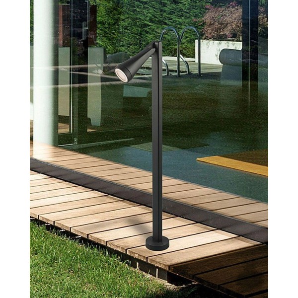 Вуличний світильник Nowodvorski 9563 Ottawa GU10 1x10W IP44 графітовий - фото №1