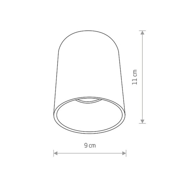 Точечный светильник Nowodvorski 8930 Eye tone GU10 1x10W IP20 Черный - фото №1