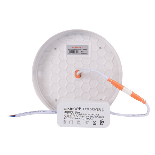 Накладний світильник E.Next e.LED.stand.MP.Round.S.24.4500 круглий 24Вт 4500К 2160Лм (l0861006) - фото №2