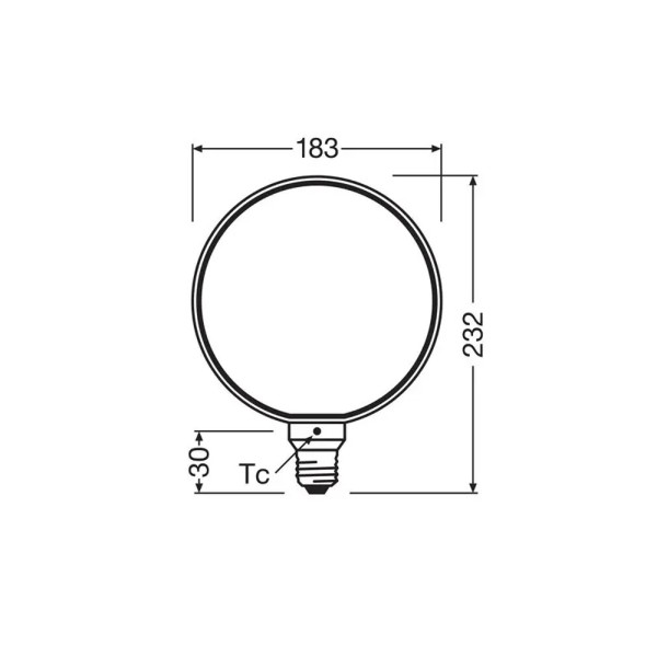 Світлодіодна лампочка Osram 4058075846043 Vintage LED E27 DIM 1x4W 1800K 220Lm IP20 - фото №4