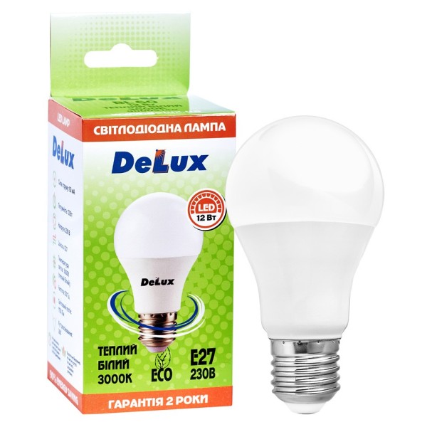 Світлодіодна лампа DELUX BL 60 12Вт 3000K 220В E27 - фото №1