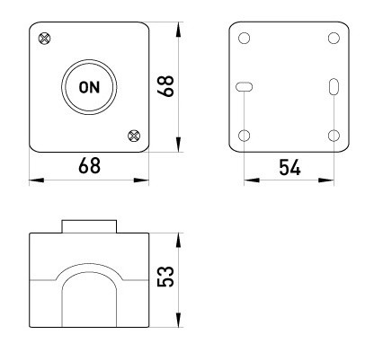 Пост управления с кнопкой «I», E.Next - фото №1