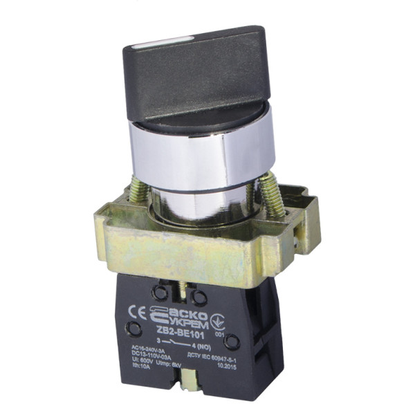 Перемикач Аско-Укрем XB2-BD41 (0-I) із самоповерненням (A0140010076)