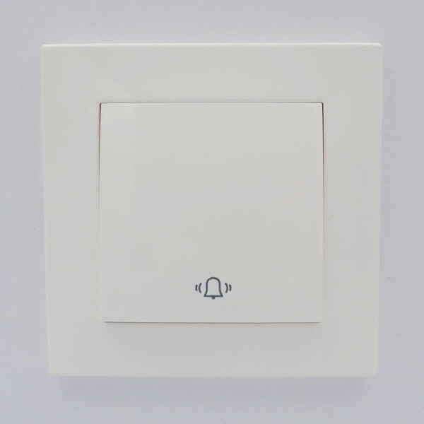 Вимикач ELBI ZENA білий кнопка без рамки ( 609-010200-207 ) - фото №3