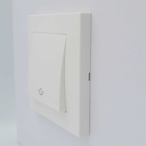 Вимикач ELBI ZENA білий кнопка без рамки ( 609-010200-207 ) - фото №4