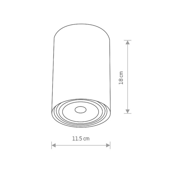 Точечный светильник Nowodvorski 9481 Bit GU10, ES111 1x75W IP20 Белый - фото №1
