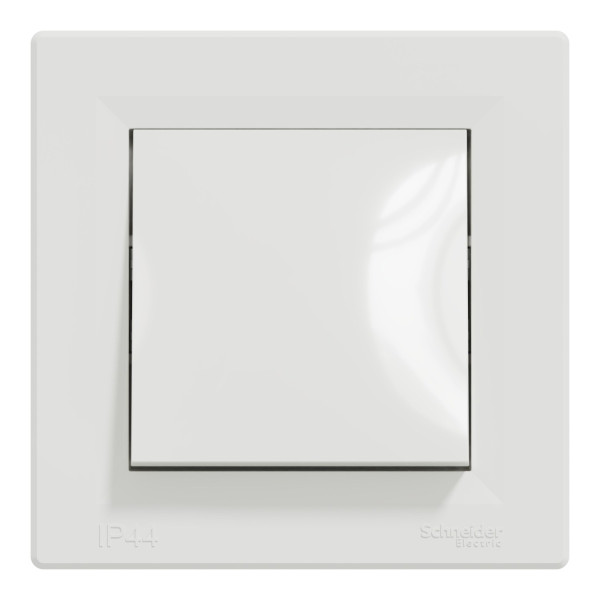 Вимикач 1-клавішний IP44 білий Asfora, EPH0100221