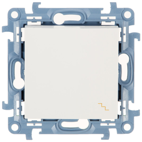 Вимикач прохідний одноклавішний Simon 10 білий