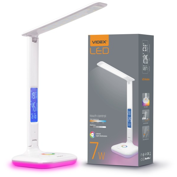 Настільний LED світильник Videx 7Вт 3000-5500K (VL-TF05W-RGB) - фото №6