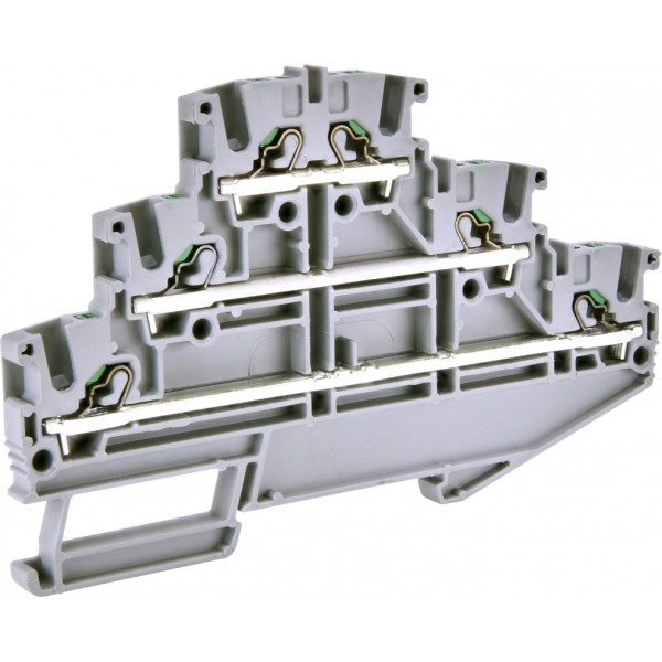 Трехуровневая пружинная клемма ETI ESH-EFT.2 серая (3903271)