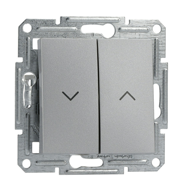 Выключатель для жалюзи без рамки алюминий Asfora, EPH1300161