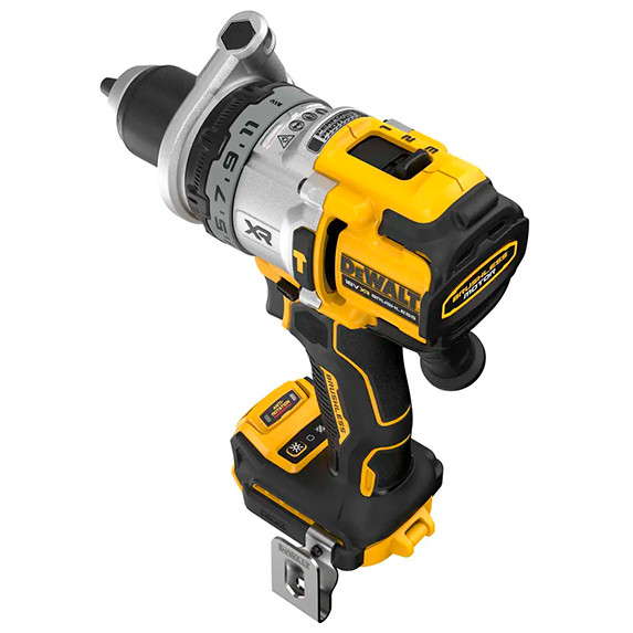 Ударная дрель-шуруповерт бесщеточная DeWALT DCD1007NT XR Li-Ion 18В 169Нм Нм 450-1200-2000 об/мин патрон 13мм - фото №3