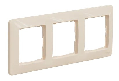 Рамка 3-постовая Schneider Electric Sedna Design бежевая SDD312803 - фото №1
