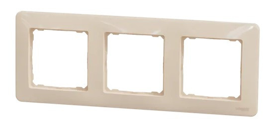 Рамка 3-постовая Schneider Electric Sedna Design бежевая SDD312803 - фото №4