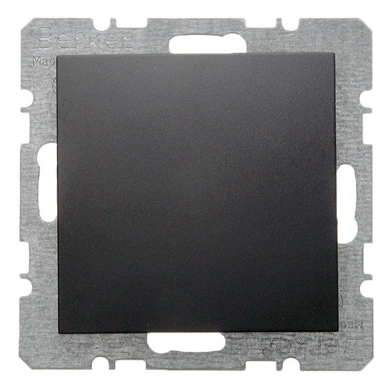 Заглушка з центральною панеллю без цоколя, антрацит Berker