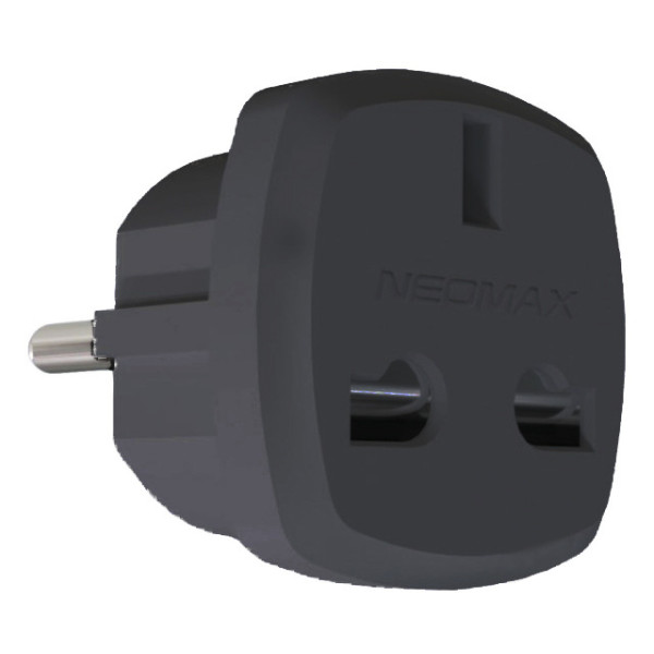 Адаптер британский Neomax черный (NX1129)