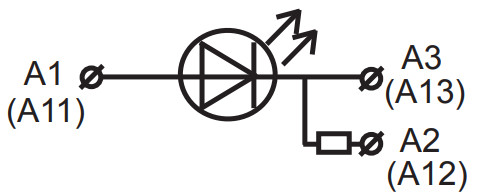 Сигнальний світлодіод Elko-ep USS-12 AC 230В, AC/DC 24В (жовтий) - фото №1