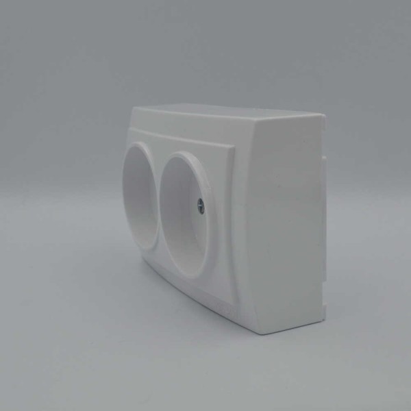 Розетка Nilson Themis біла 2-на без заземлення ( 26111024 ) - фото №2