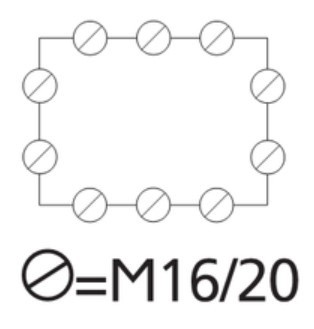 Влагозащищенная соединительная коробка Spelsberg PC 1309-6-m (10-M16/20) (sp12740901) IP66 для улицы - фото №8