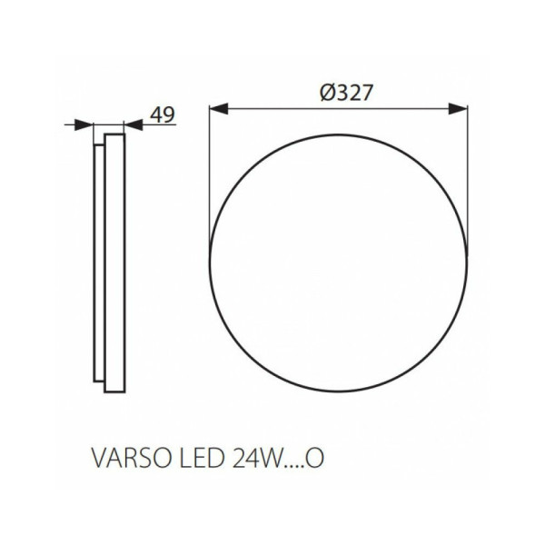 Вуличний світильник Kanlux 26984 Varso LED 24W-NW-O-SE - фото №1