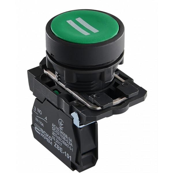 Кнопка "Старт" Аско-Укрем TB5-AA3361 зелена (A0140010148)