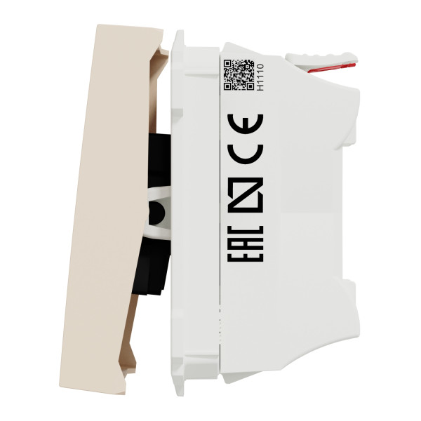 Кнопка вимикача Schneider Electric Unica New NU320144 10А 2м бежева - фото №1