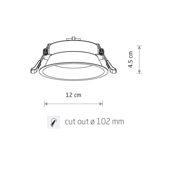 Точечный светильник Nowodvorski 10842 Uno M GX53 1x15W IP20 белый - фото №4